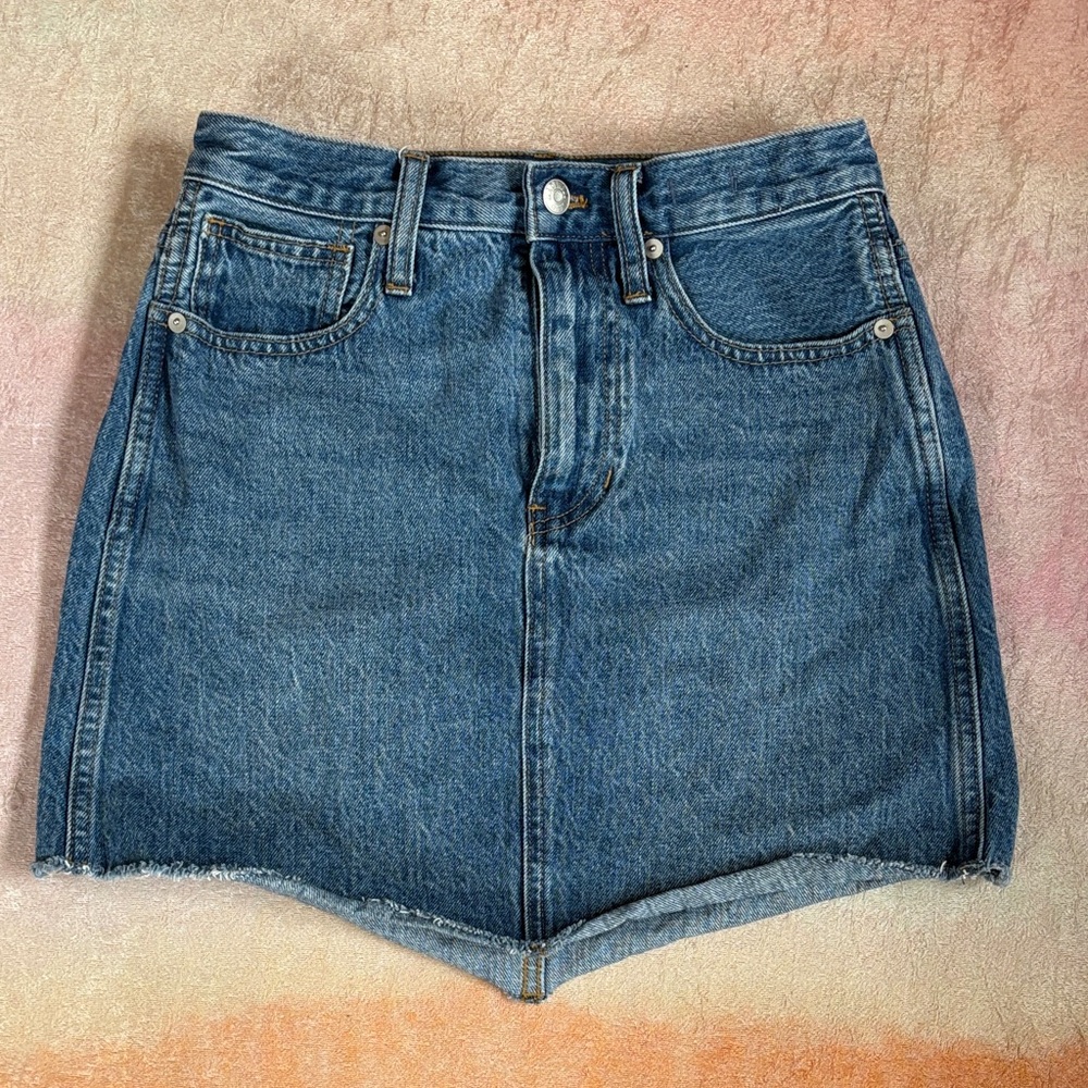 Madewell Blue Denim Skirt